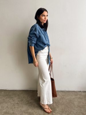 Maddox Oversized Denim Top