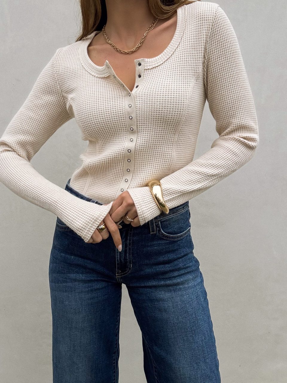 Cozy Thermal Long Sleeve Oatmeal
